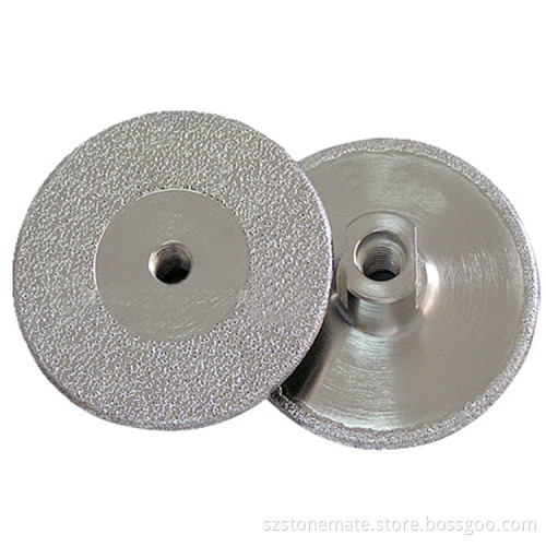 Vacuum Brazed Diamond Grinding Disc Cup Wheel for Stone Surface Grinding and Edge Chamfering